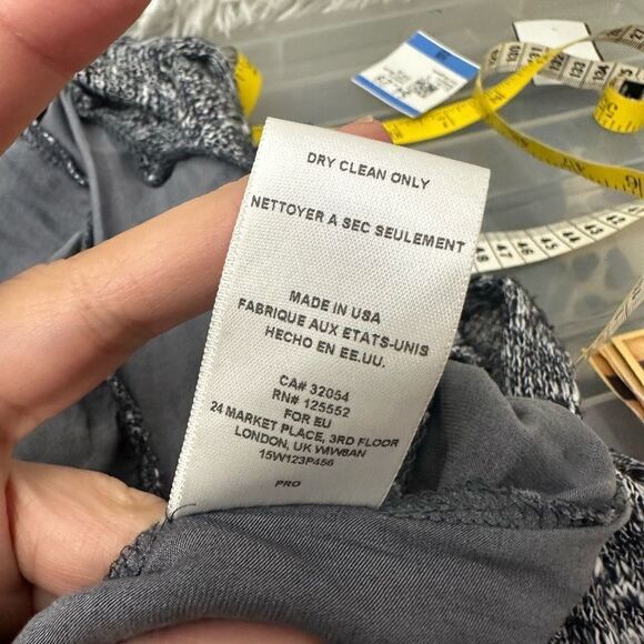 Anthropologie Dolan Heathered Gray Open Front Knit Tie on waist LinedCardigan XS - Picture 9 of 10